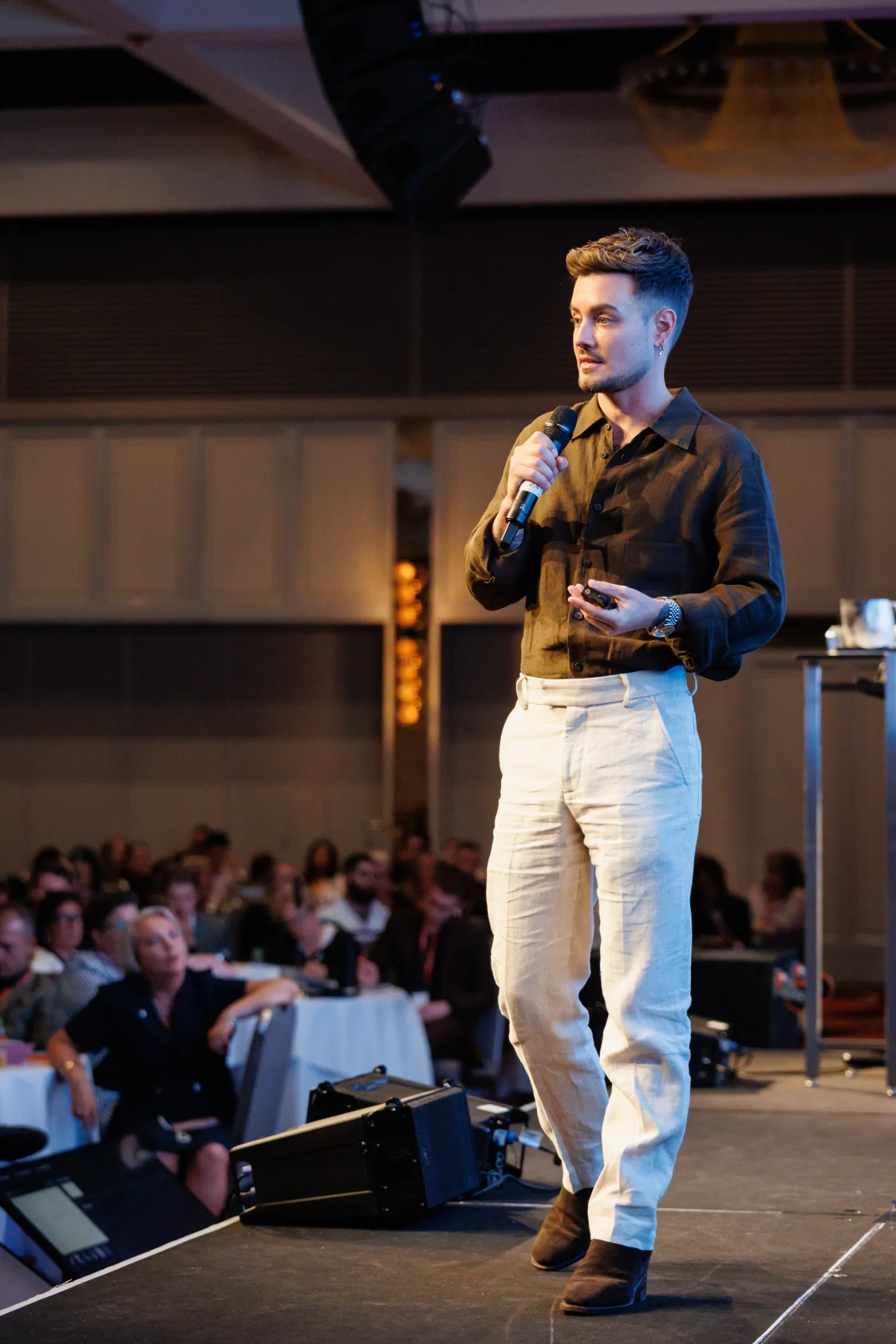 Mitch Wallis speaking at the summit
